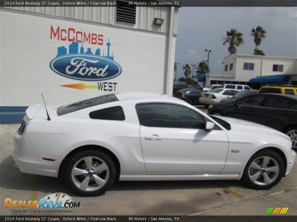 2014 Ford Mustang GT Coupe Oxford White / Charcoal Black Photo #8