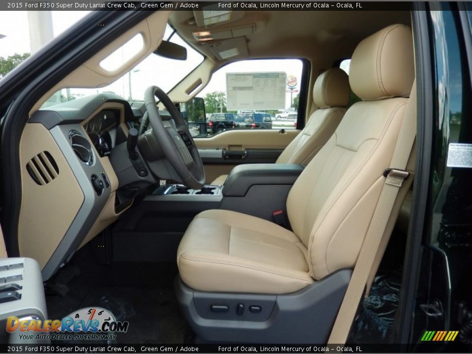 Front Seat of 2015 Ford F350 Super Duty Lariat Crew Cab Photo #6