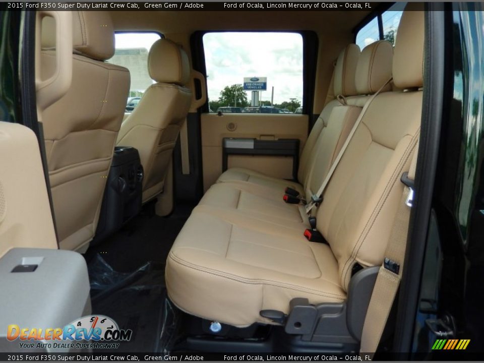 Rear Seat of 2015 Ford F350 Super Duty Lariat Crew Cab Photo #7