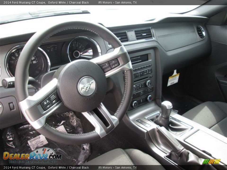 2014 Ford Mustang GT Coupe Oxford White / Charcoal Black Photo #13