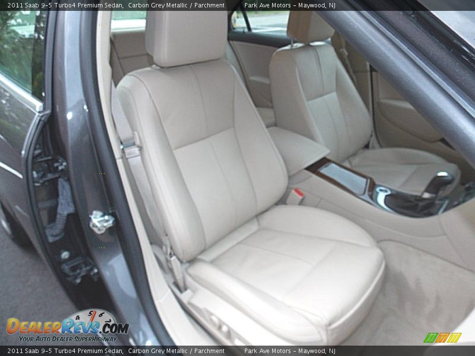 2011 Saab 9-5 Turbo4 Premium Sedan Carbon Grey Metallic / Parchment Photo #17