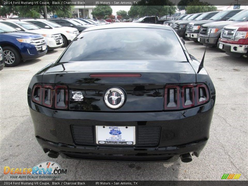 2014 Ford Mustang V6 Coupe Black / Charcoal Black Photo #6