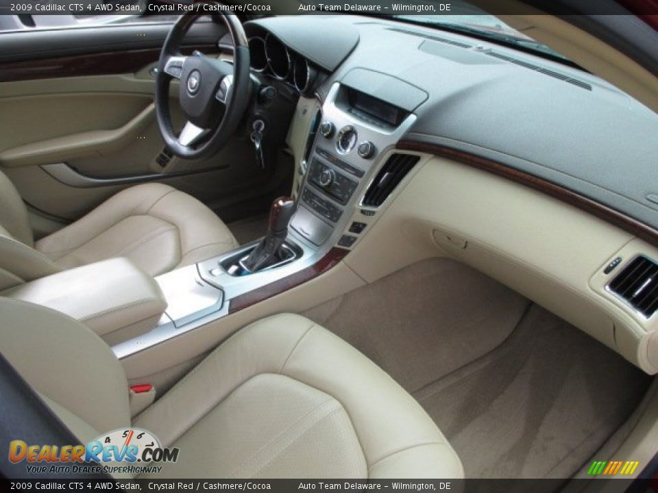 2009 Cadillac CTS 4 AWD Sedan Crystal Red / Cashmere/Cocoa Photo #17