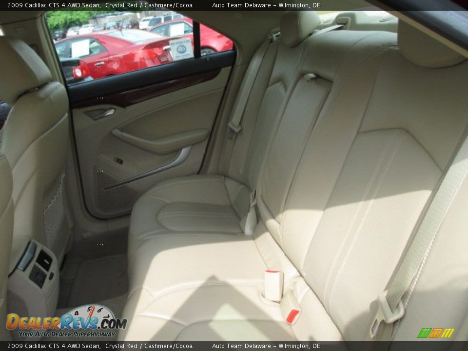 2009 Cadillac CTS 4 AWD Sedan Crystal Red / Cashmere/Cocoa Photo #19