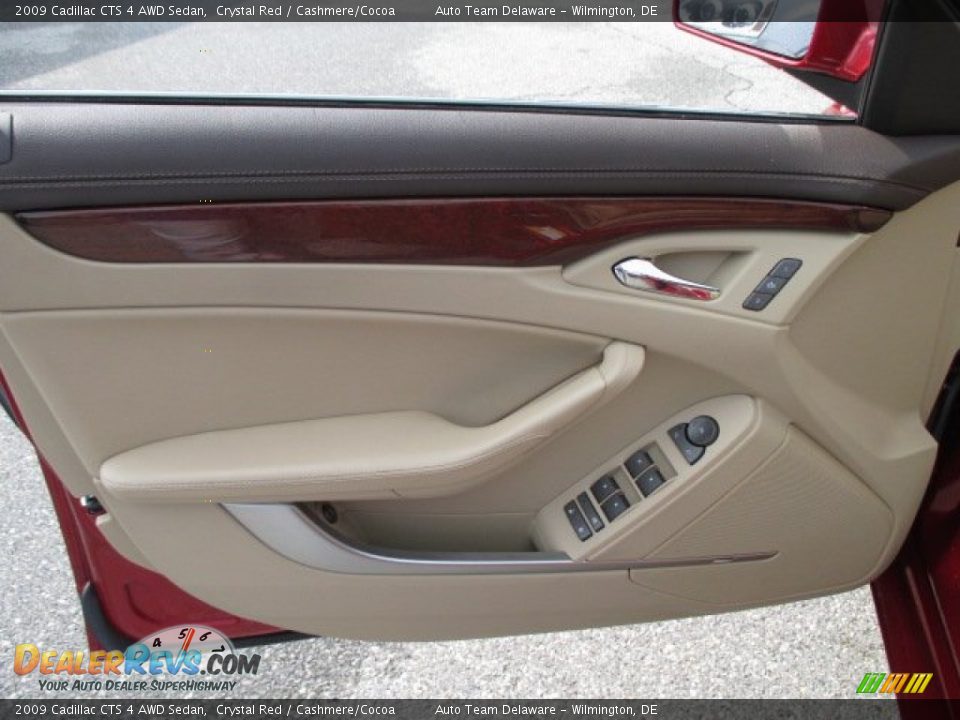 2009 Cadillac CTS 4 AWD Sedan Crystal Red / Cashmere/Cocoa Photo #20