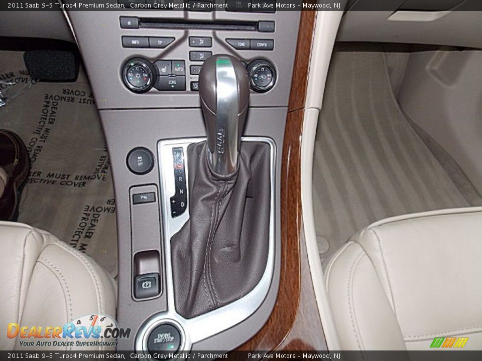 2011 Saab 9-5 Turbo4 Premium Sedan Carbon Grey Metallic / Parchment Photo #26