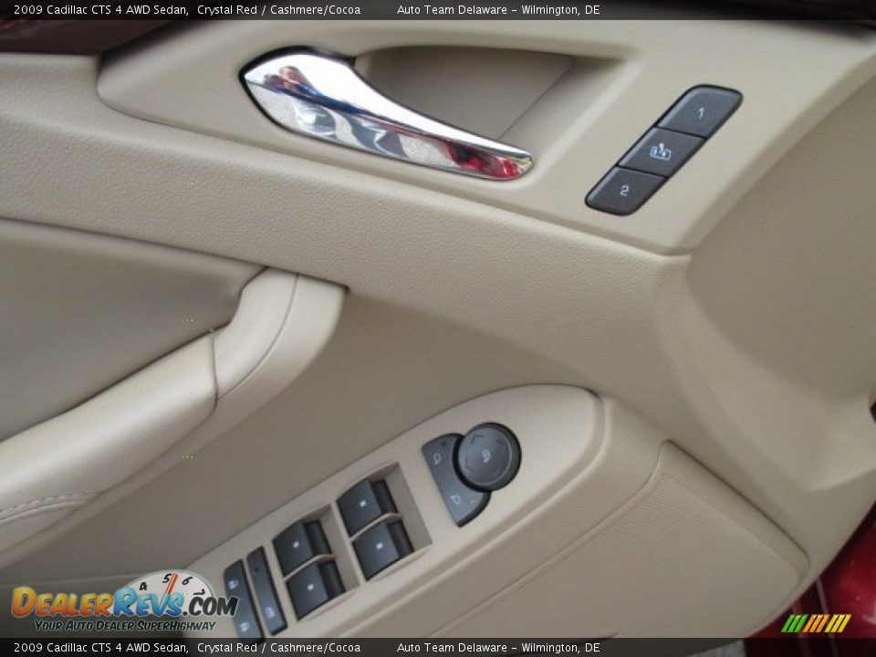 2009 Cadillac CTS 4 AWD Sedan Crystal Red / Cashmere/Cocoa Photo #21