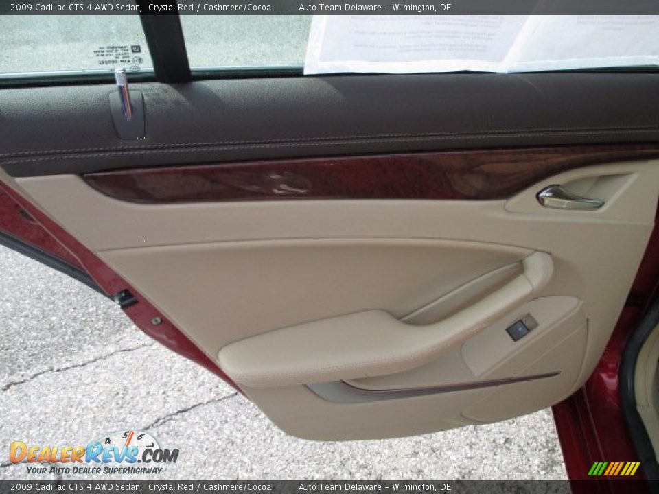 2009 Cadillac CTS 4 AWD Sedan Crystal Red / Cashmere/Cocoa Photo #22