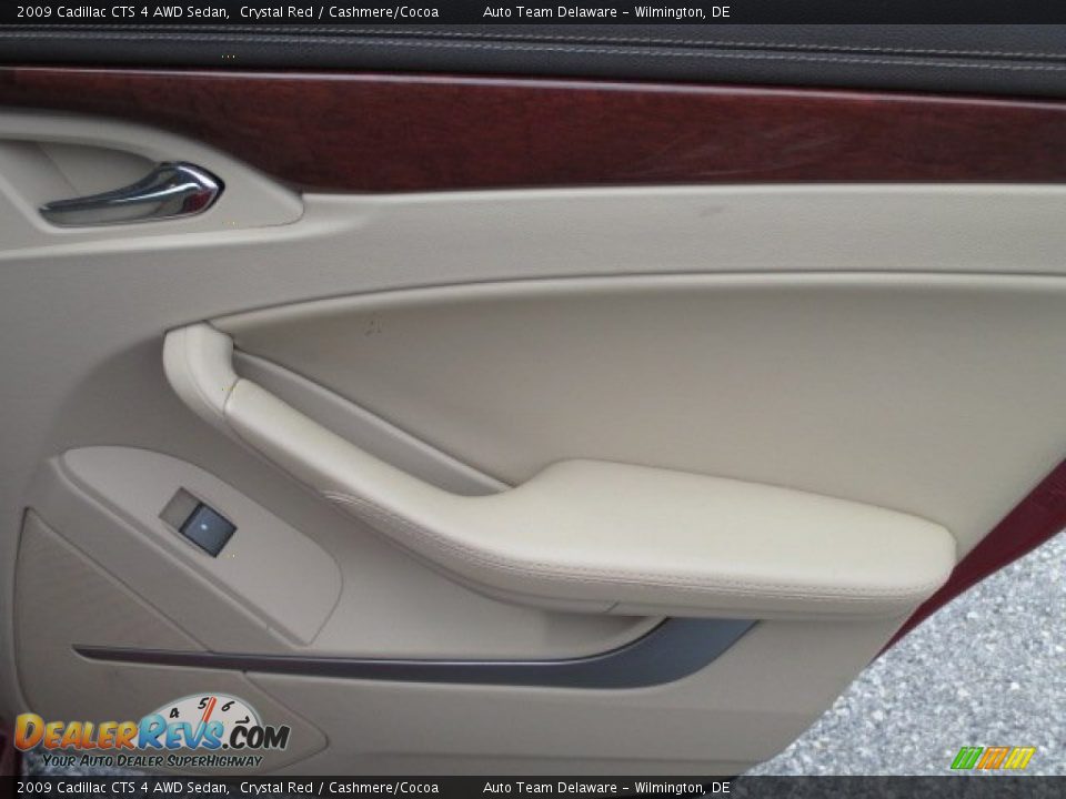2009 Cadillac CTS 4 AWD Sedan Crystal Red / Cashmere/Cocoa Photo #23