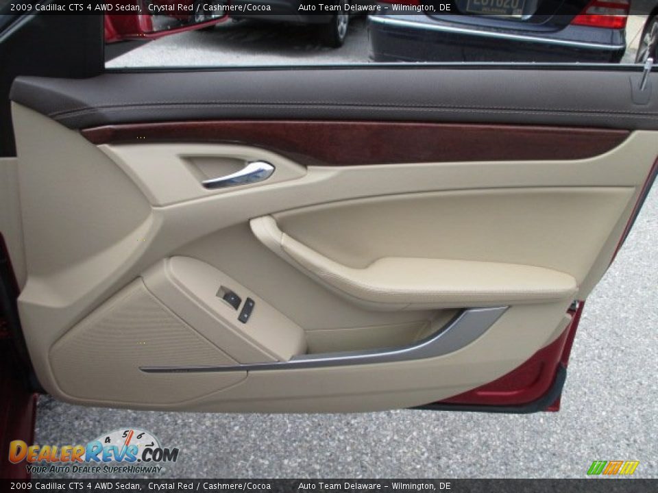 2009 Cadillac CTS 4 AWD Sedan Crystal Red / Cashmere/Cocoa Photo #24