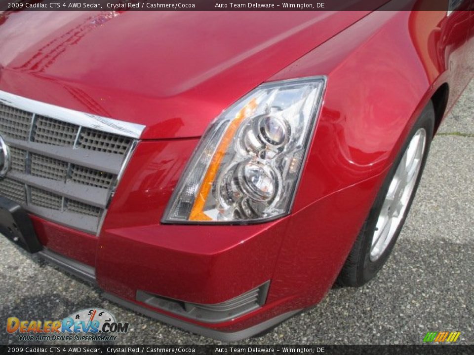 2009 Cadillac CTS 4 AWD Sedan Crystal Red / Cashmere/Cocoa Photo #27