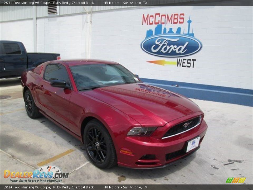 2014 Ford Mustang V6 Coupe Ruby Red / Charcoal Black Photo #1
