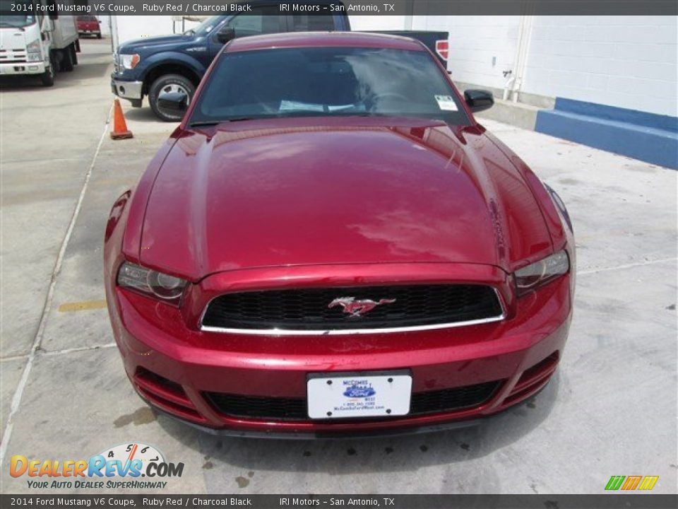 2014 Ford Mustang V6 Coupe Ruby Red / Charcoal Black Photo #2