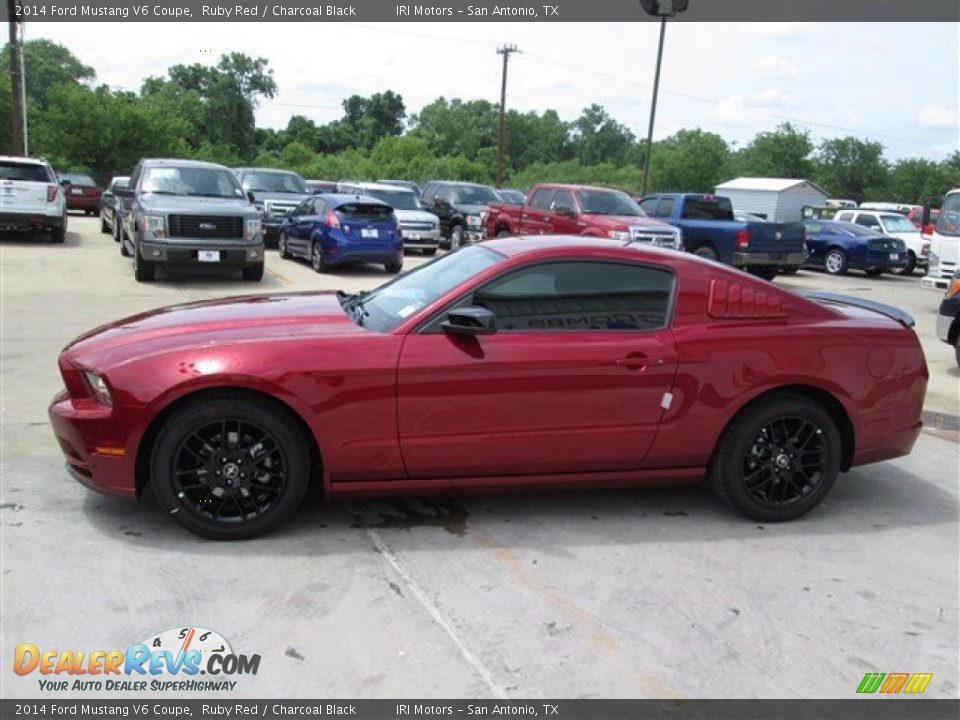 2014 Ford Mustang V6 Coupe Ruby Red / Charcoal Black Photo #4