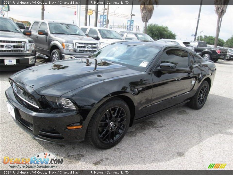 2014 Ford Mustang V6 Coupe Black / Charcoal Black Photo #1
