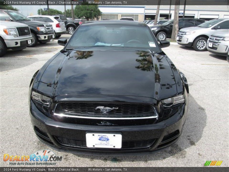 2014 Ford Mustang V6 Coupe Black / Charcoal Black Photo #2