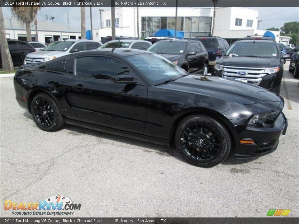 2014 Ford Mustang V6 Coupe Black / Charcoal Black Photo #4