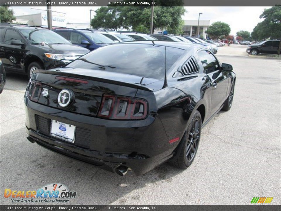 2014 Ford Mustang V6 Coupe Black / Charcoal Black Photo #6