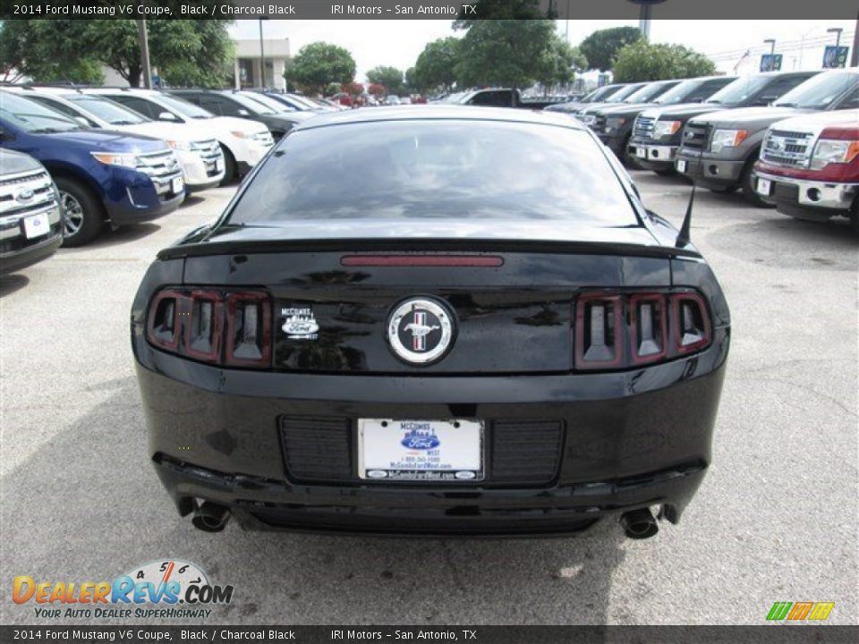 2014 Ford Mustang V6 Coupe Black / Charcoal Black Photo #7