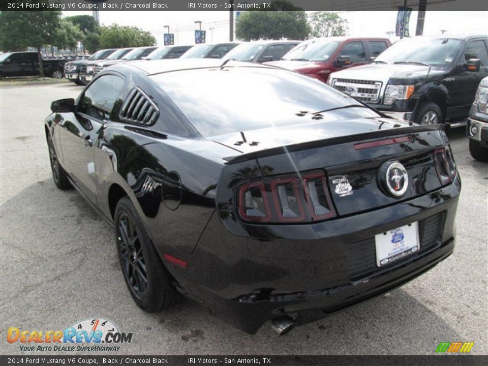 2014 Ford Mustang V6 Coupe Black / Charcoal Black Photo #8