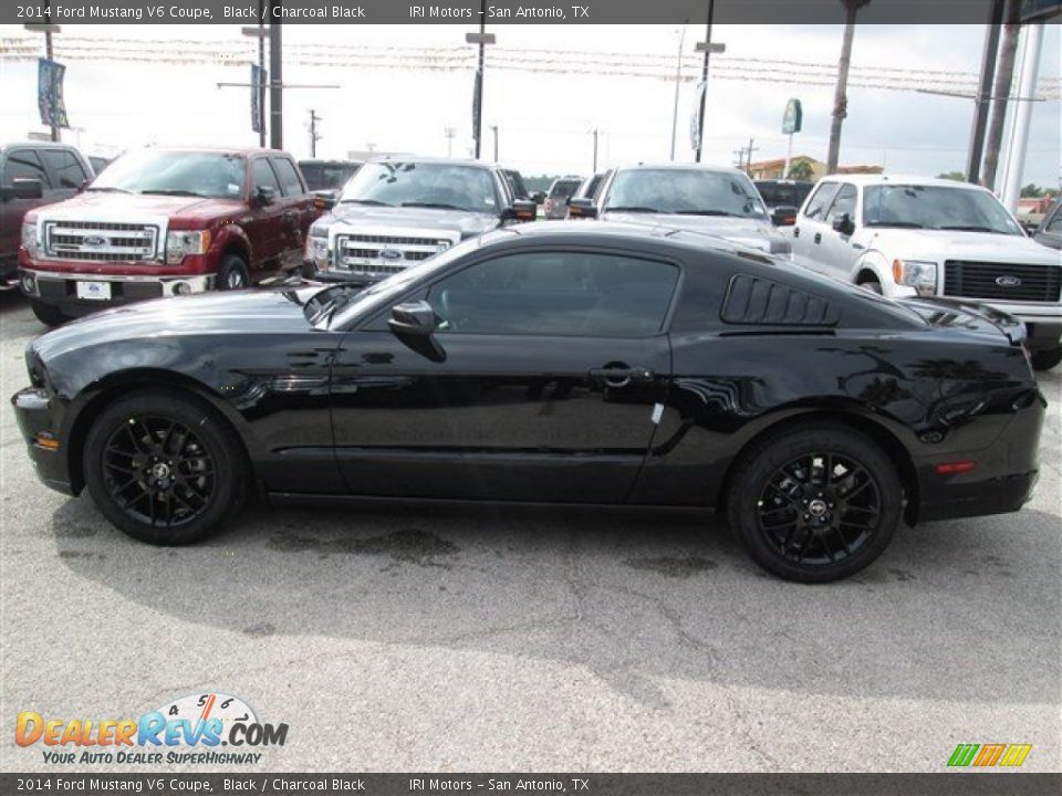 2014 Ford Mustang V6 Coupe Black / Charcoal Black Photo #9