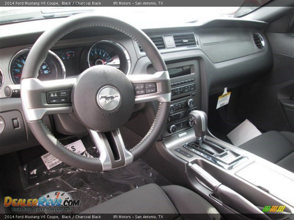 2014 Ford Mustang V6 Coupe Black / Charcoal Black Photo #12