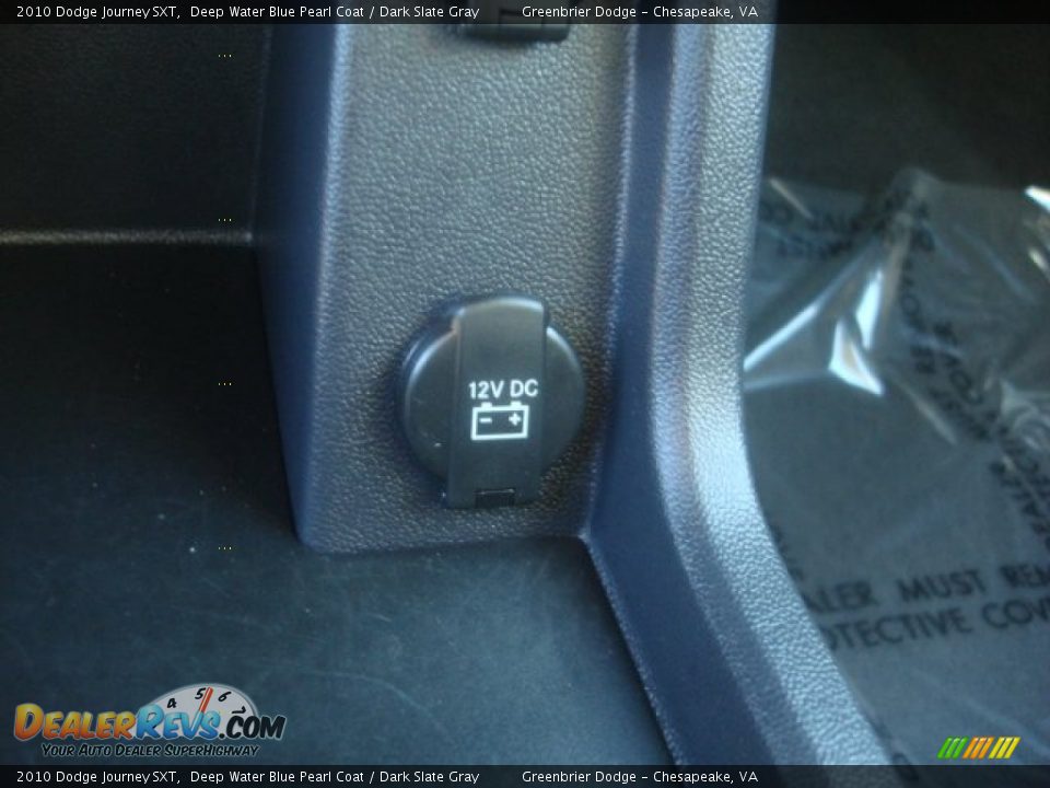 2010 Dodge Journey SXT Deep Water Blue Pearl Coat / Dark Slate Gray Photo #6