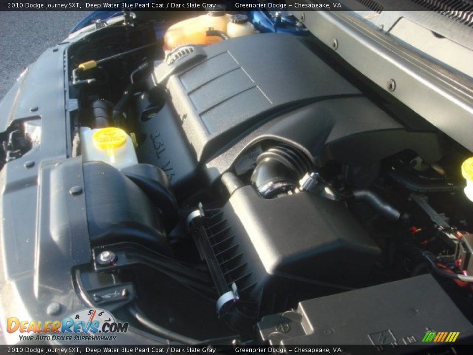 2010 Dodge Journey SXT Deep Water Blue Pearl Coat / Dark Slate Gray Photo #27