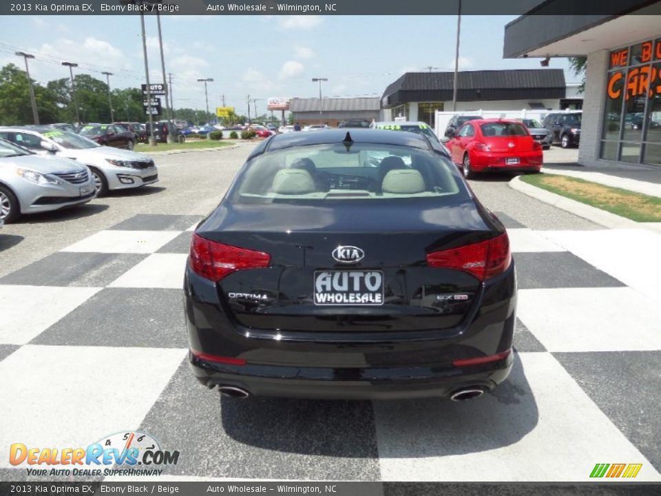 2013 Kia Optima EX Ebony Black / Beige Photo #4