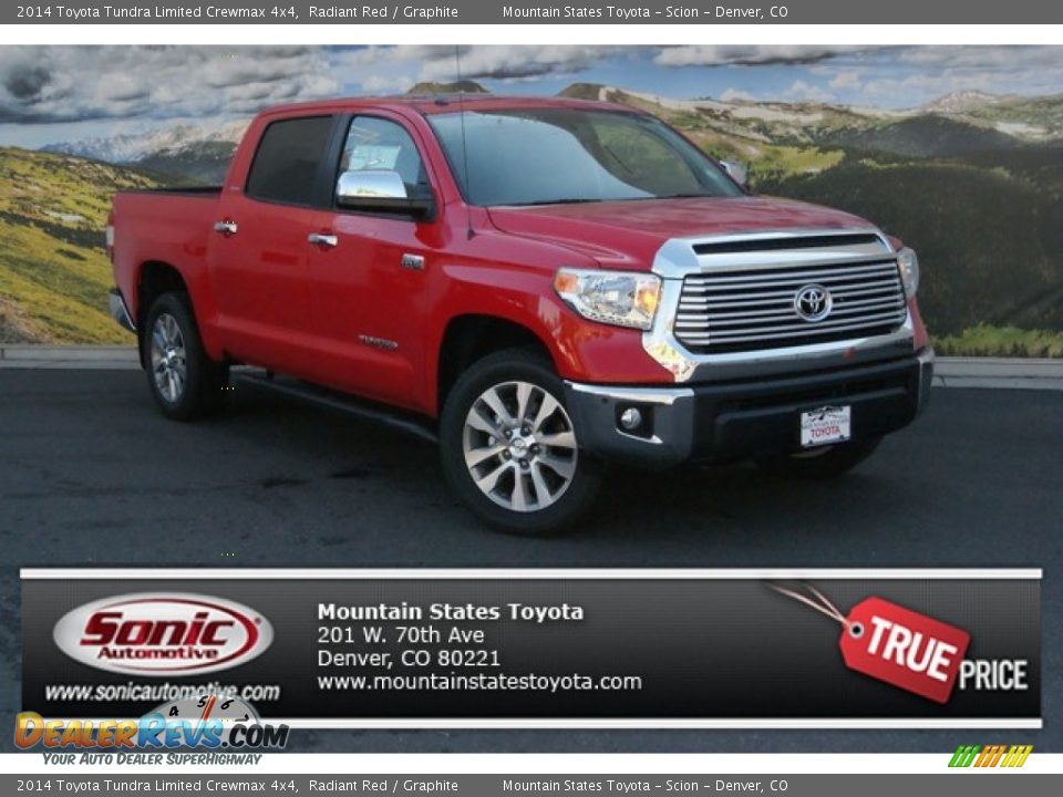 2014 Toyota Tundra Limited Crewmax 4x4 Radiant Red / Graphite Photo #1