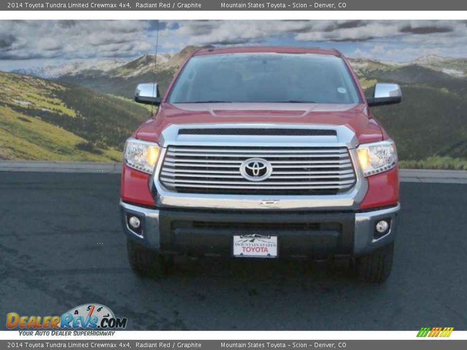 2014 Toyota Tundra Limited Crewmax 4x4 Radiant Red / Graphite Photo #2