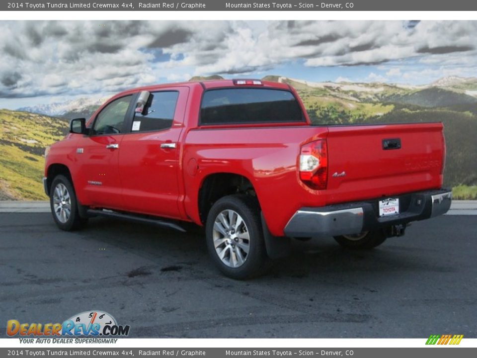 2014 Toyota Tundra Limited Crewmax 4x4 Radiant Red / Graphite Photo #3