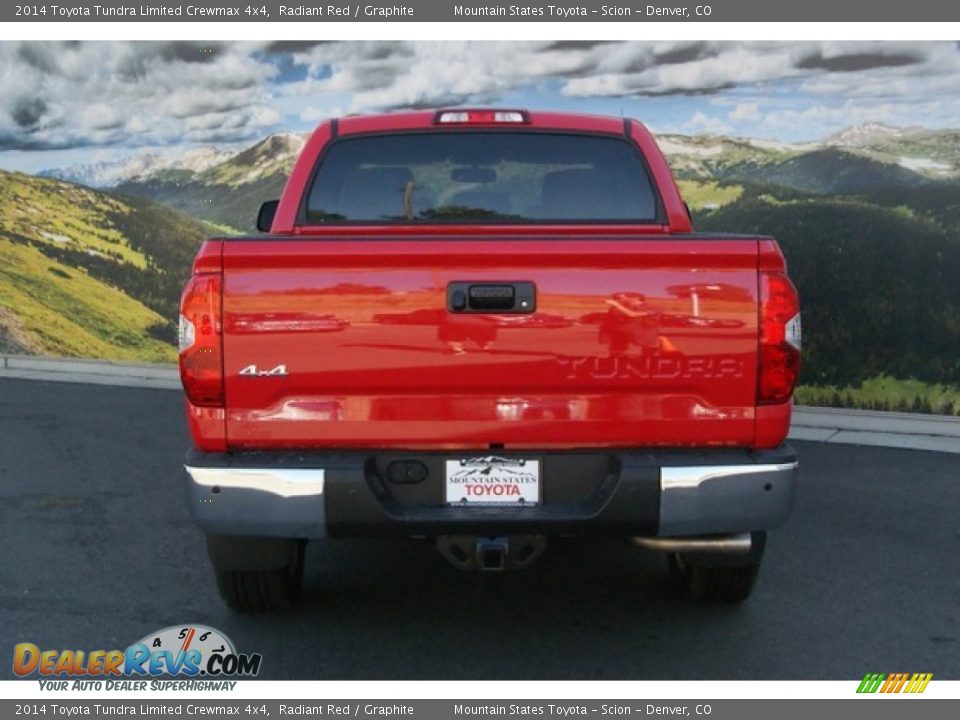2014 Toyota Tundra Limited Crewmax 4x4 Radiant Red / Graphite Photo #4
