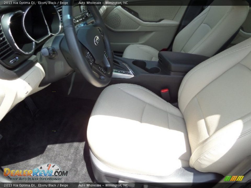 2013 Kia Optima EX Ebony Black / Beige Photo #11