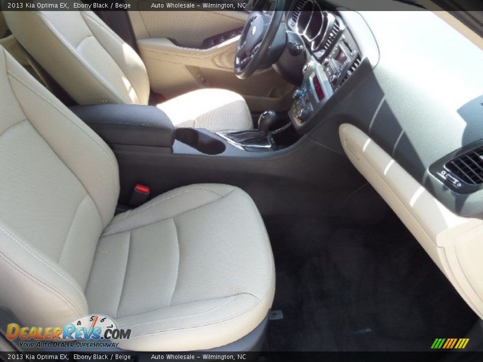 2013 Kia Optima EX Ebony Black / Beige Photo #13