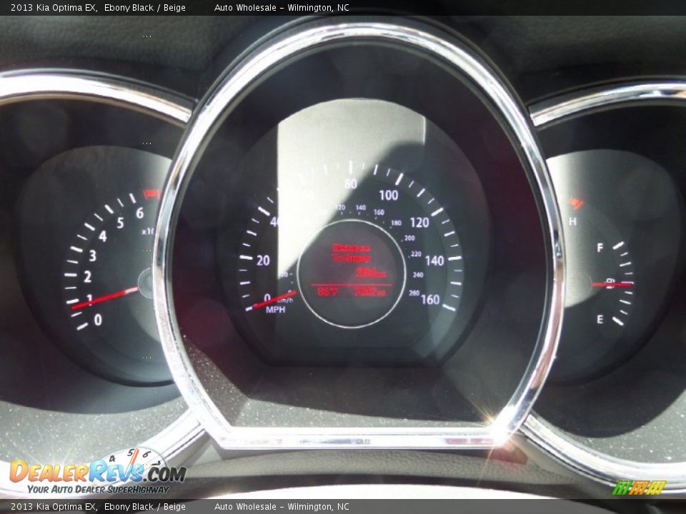 2013 Kia Optima EX Ebony Black / Beige Photo #16