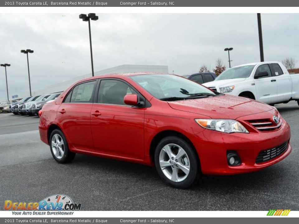2013 Toyota Corolla LE Barcelona Red Metallic / Bisque Photo #1
