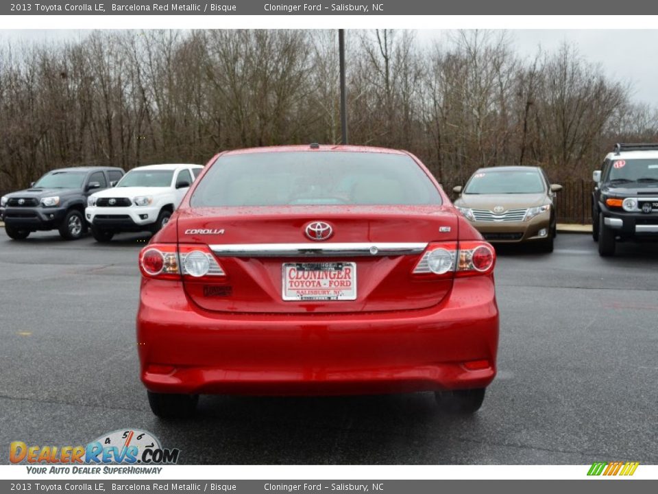 2013 Toyota Corolla LE Barcelona Red Metallic / Bisque Photo #5