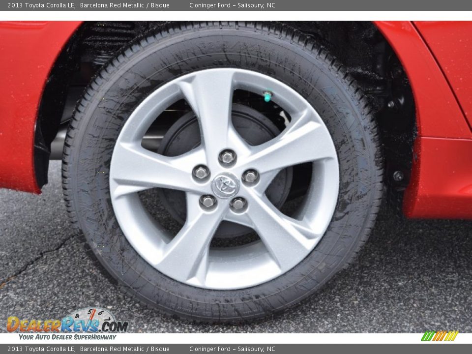 2013 Toyota Corolla LE Barcelona Red Metallic / Bisque Photo #16