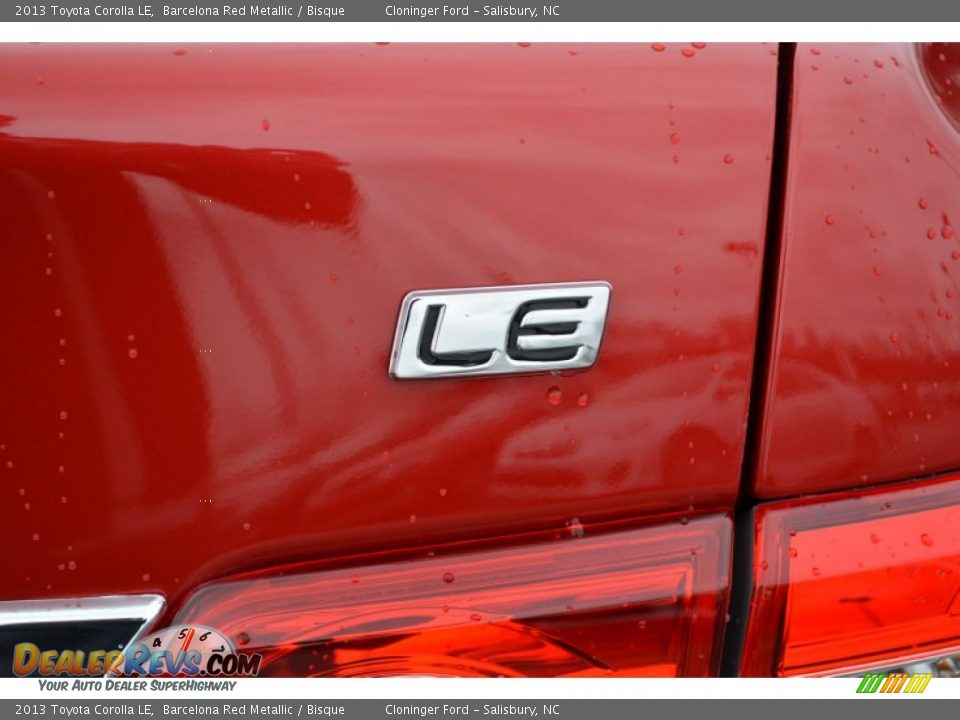 2013 Toyota Corolla LE Barcelona Red Metallic / Bisque Photo #17