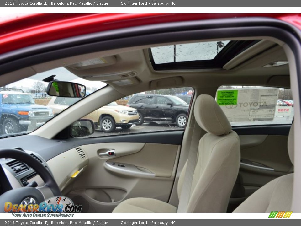 2013 Toyota Corolla LE Barcelona Red Metallic / Bisque Photo #20