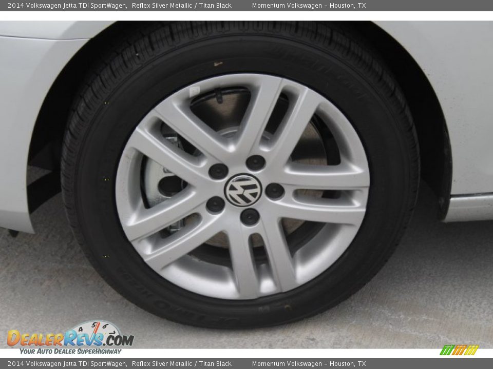 2014 Volkswagen Jetta TDI SportWagen Reflex Silver Metallic / Titan Black Photo #4