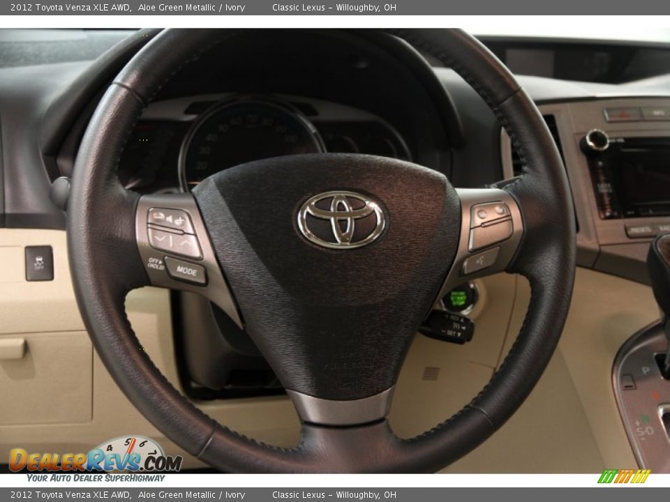 2012 Toyota Venza XLE AWD Steering Wheel Photo #7