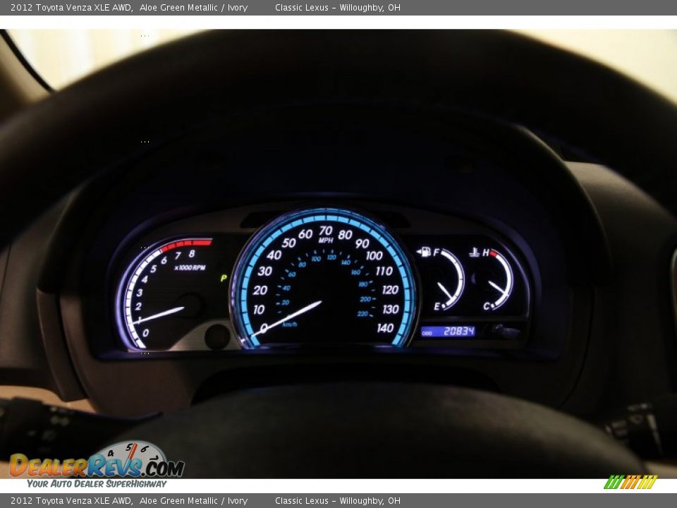 2012 Toyota Venza XLE AWD Gauges Photo #8
