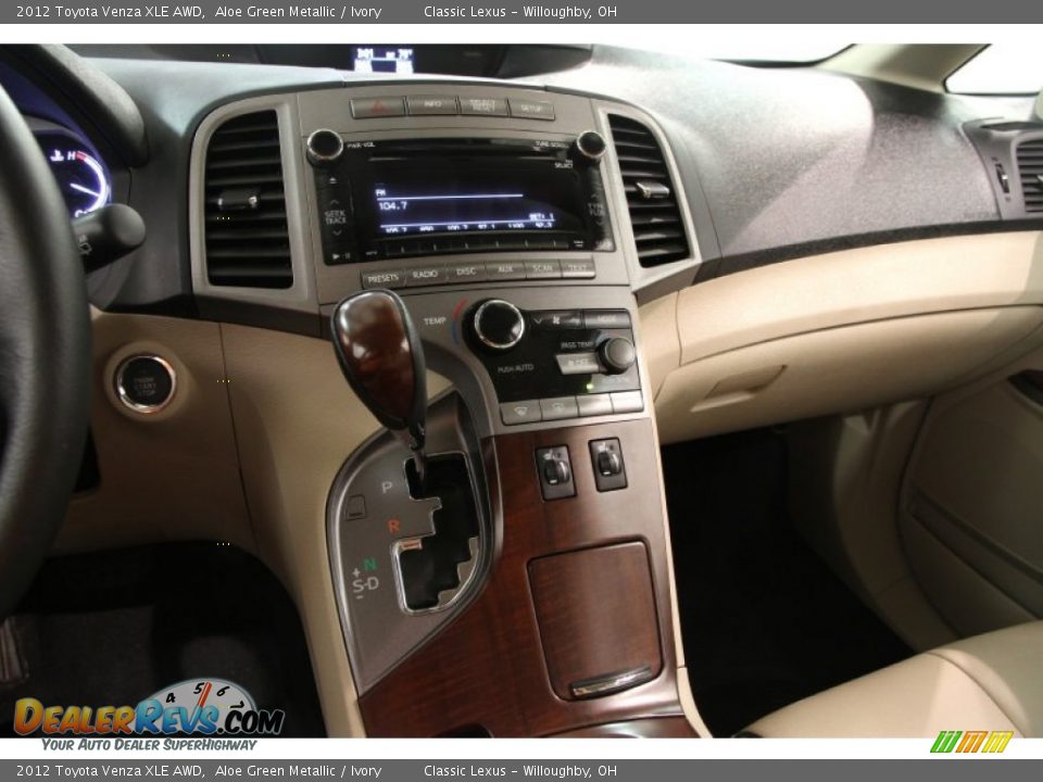 2012 Toyota Venza XLE AWD Aloe Green Metallic / Ivory Photo #10