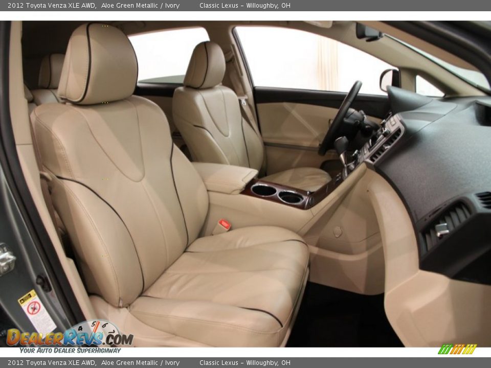 2012 Toyota Venza XLE AWD Aloe Green Metallic / Ivory Photo #12