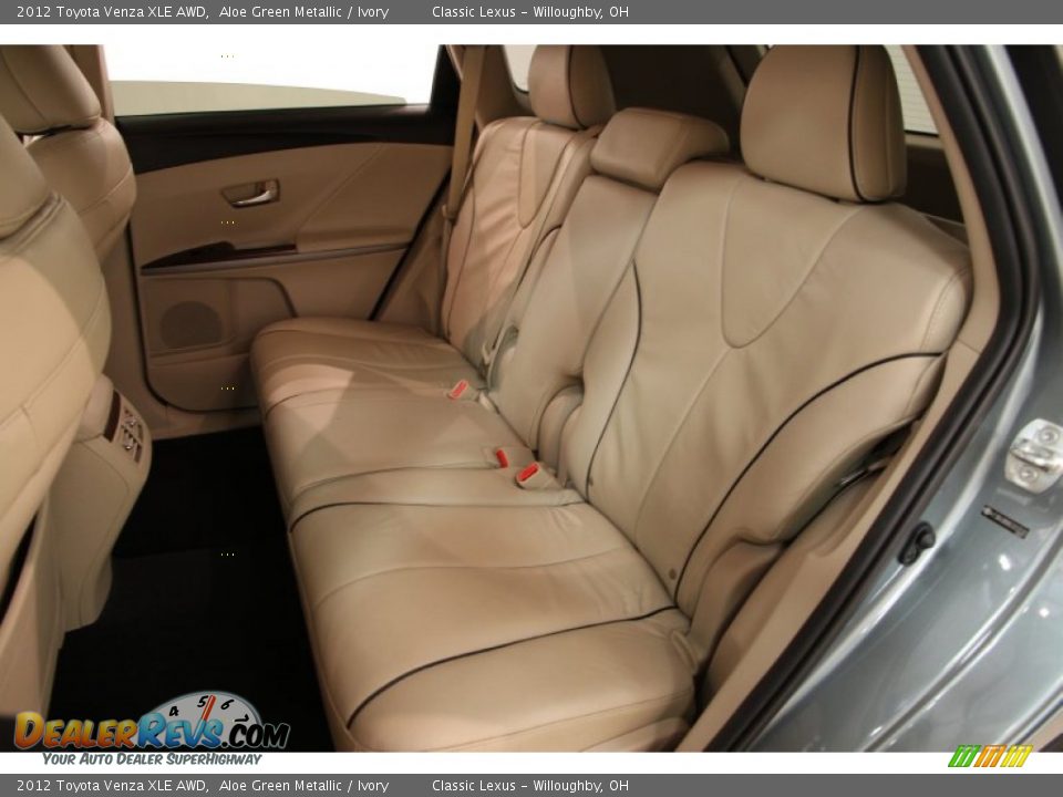 2012 Toyota Venza XLE AWD Aloe Green Metallic / Ivory Photo #14