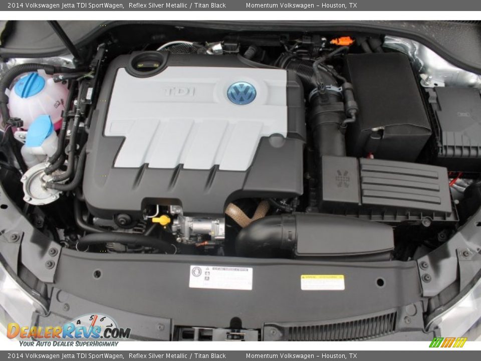 2014 Volkswagen Jetta TDI SportWagen Reflex Silver Metallic / Titan Black Photo #24