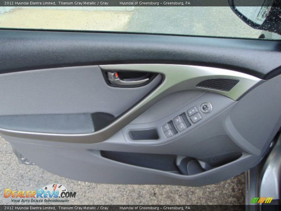 2012 Hyundai Elantra Limited Titanium Gray Metallic / Gray Photo #13