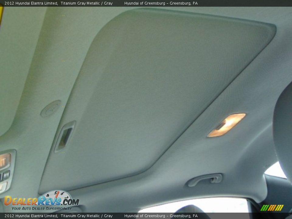 2012 Hyundai Elantra Limited Titanium Gray Metallic / Gray Photo #19